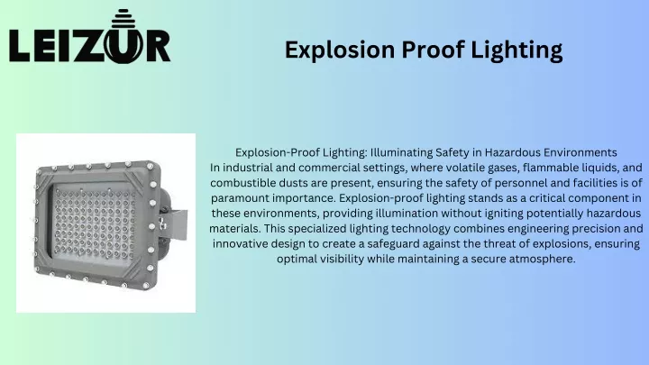 explosion proof lighting