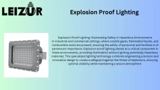 Explosion Proof lighting