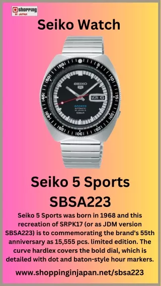 Seiko 5 Sports SBSA223