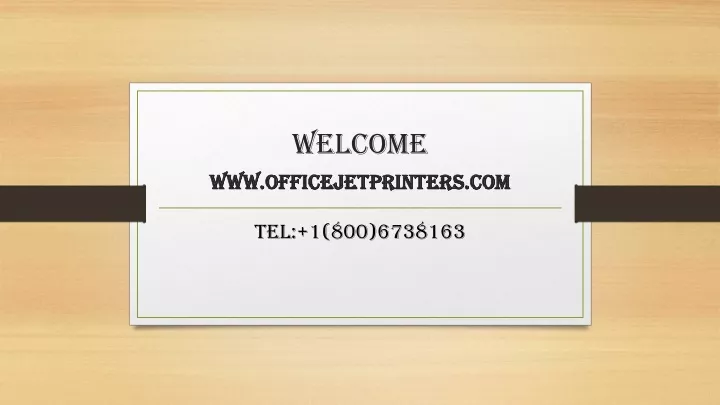 welcome www officejetprinters com