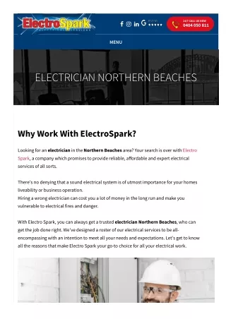 Residential Electrician Northern Beaches
