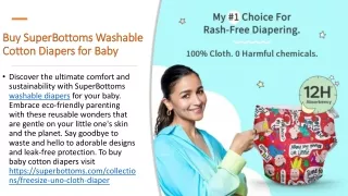 Buy Washable Cotton Diapers for Baby Online