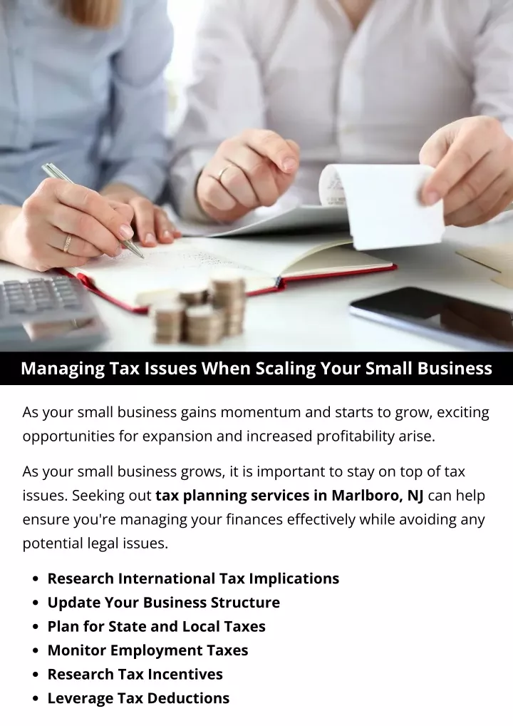 managing tax issues when scaling your small