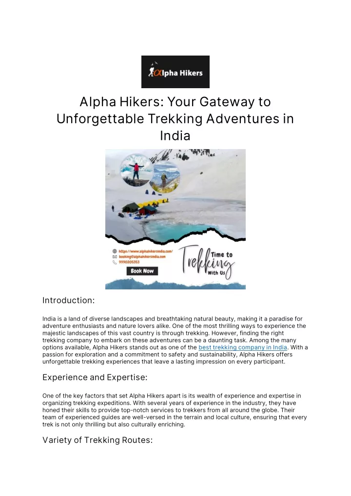 alpha hikers your gateway to unforgettable