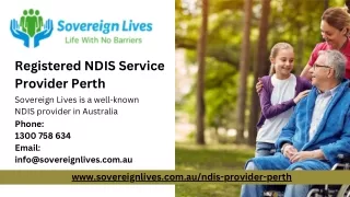 Registered NDIS Service Provider Perth