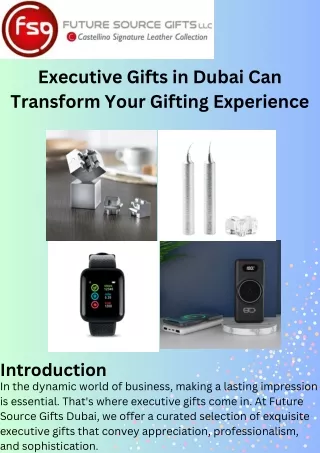 Executive Gifts in Dubai Can Transform Your Gifting Experience