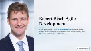 Robert Risch Agile Entwicklung