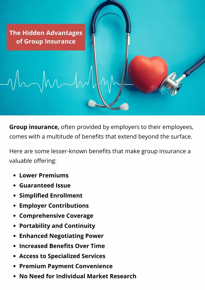 the hidden advantages of group insurance