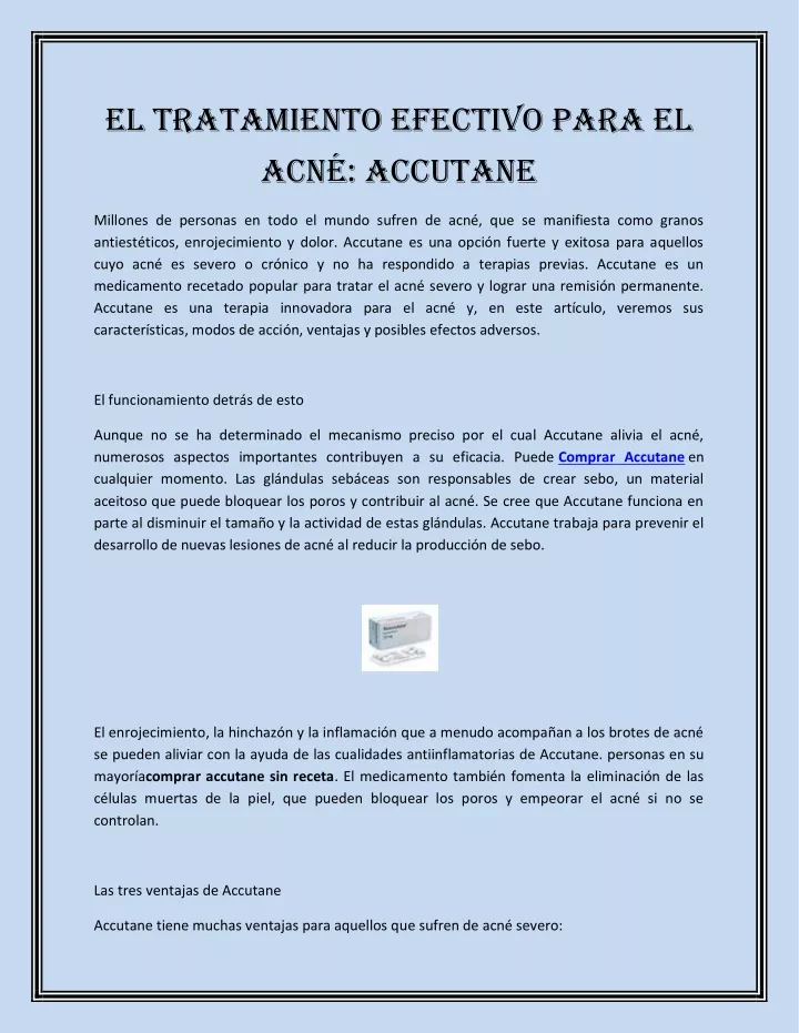 el tratamiento efectivo para el acn accutane