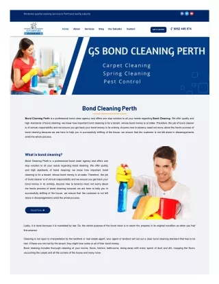 Gs Bond Cleaning Perth