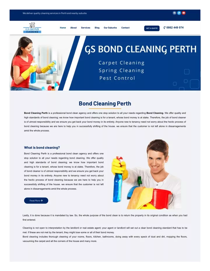 we deliver quality cleaning services in perth