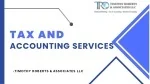 Tax & Accounting Services - slide 1