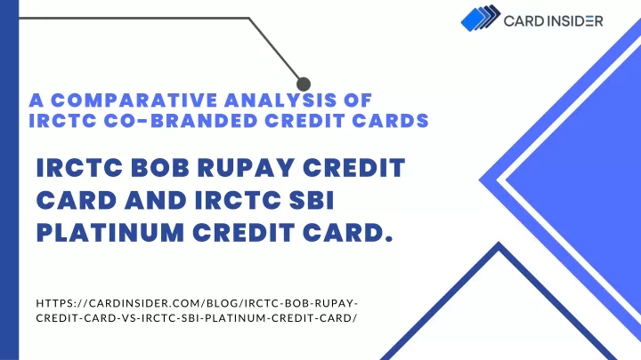 a comparative analysis of irctc co branded credit