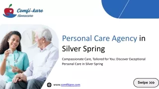 A Professional Personal Care Agency in Silver Spring, Maryland