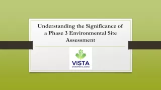 Understanding the Significance of a Phase 3 Environmental Site Assessment