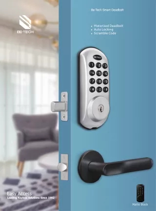 Secure Your Home with Electronic Deadbolt Lock-K1U - Discover Peace of Mind