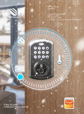 Enhance Home Security with BE-TECH Smart Deadbolt Lock-K3U
