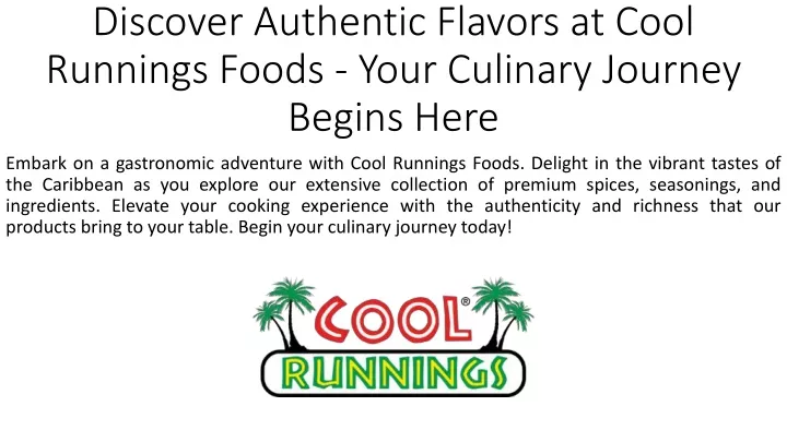 discover authentic flavors at cool runnings foods your culinary journey begins here