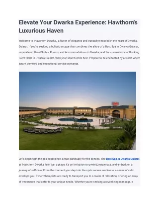 Elevate Your Dwarka Experience: Hawthorn's Luxurious Haven