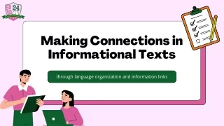 Making Connections in Informational Texts Education