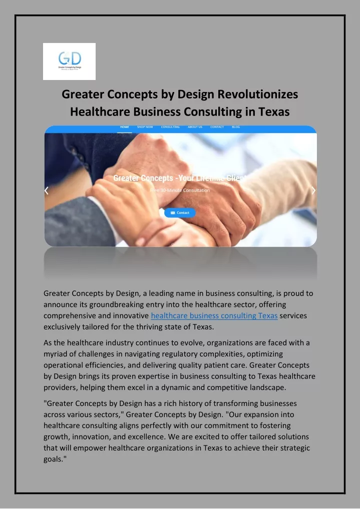 greater concepts by design revolutionizes