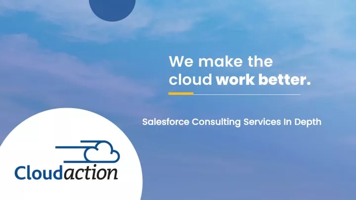 salesforce consulting services in depth