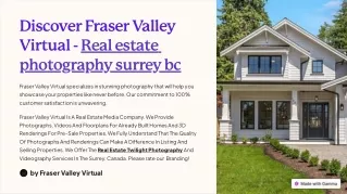 Real estate photography surrey bc Fraser valley virtual- Where Pixels Define Hom