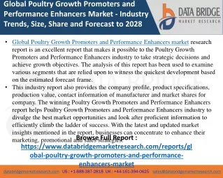 Poultry Growth Promoters and Performance Enhancers - Agricultural & Animal feed