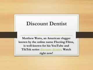 Discount Dentist