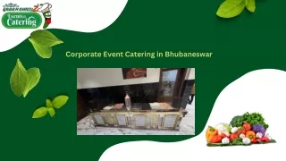 Corporate Event Catering in Bhubaneswar
