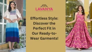 Shop Trendy Readymade Garments for Ladies at Our Store – Lavanya India