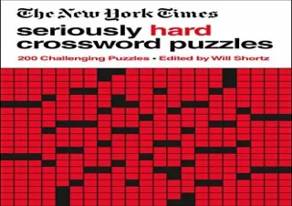 READ ONLINE New York Times Seriously Hard Crossword Puzzles