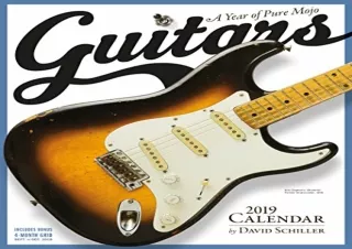 DOWNLOAD [PDF] Guitars Wall Calendar 2019