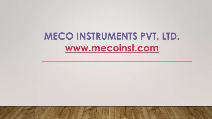 meco instruments pvt ltd www mecoinst com