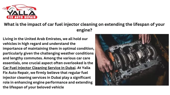 what is the impact of car fuel injector cleaning
