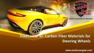 Traditional vs. Carbon Fiber Materials for Steering Wheels