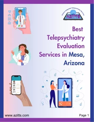 Trying to find the Best Telepsychiatry Evaluation Services in Mesa, Arizona?