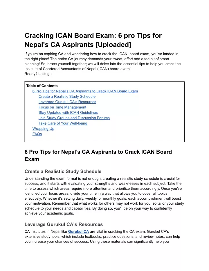 cracking ican board exam 6 pro tips for nepal