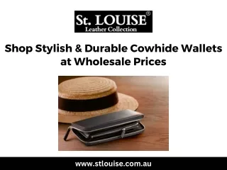 Shop Stylish & Durable Cowhide Wallets at Wholesale Prices