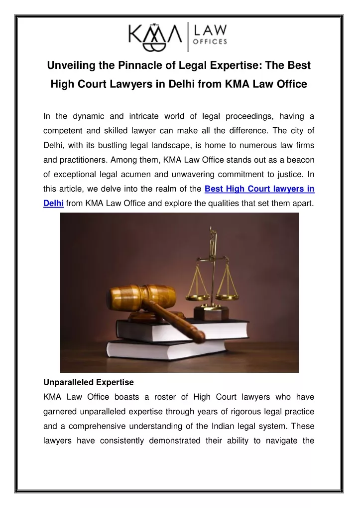 unveiling the pinnacle of legal expertise the best