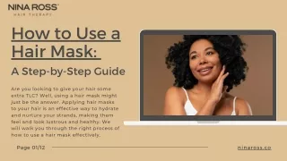 How to Use a Hair Mask A Step-by-Step Guide