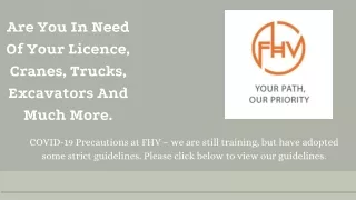 are you in need of your licence cranes trucks