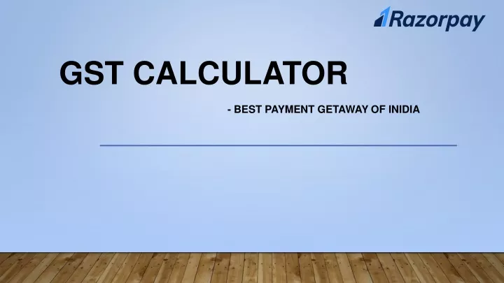 gst calculator