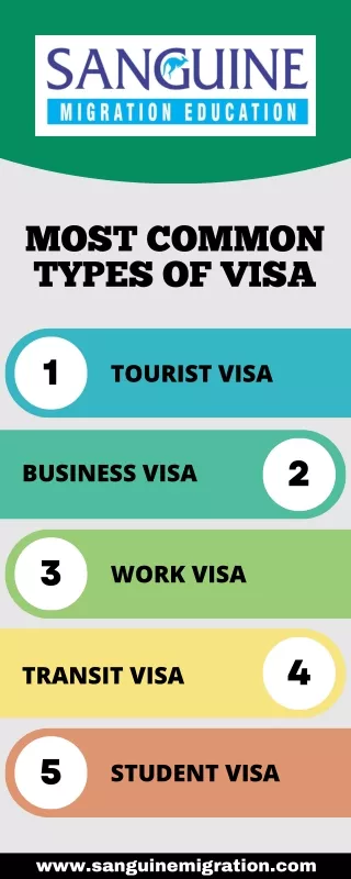 most common types of visa