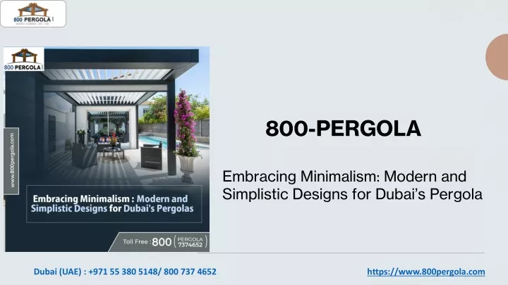 800 pergola