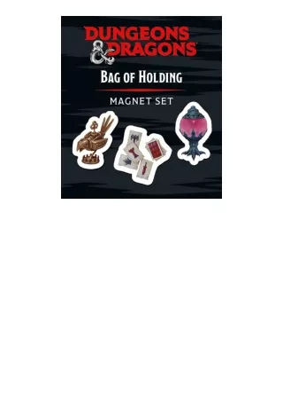 Download PDF Dungeons and Dragons Bag of Holding Magnet Set RP Minis for ipad
