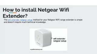 How to install Netgear Wifi Extender_