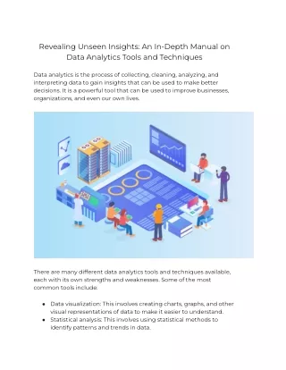 Revealing Unseen Insights_ An In-Depth Manual on Data Analytics Tools and Techniques
