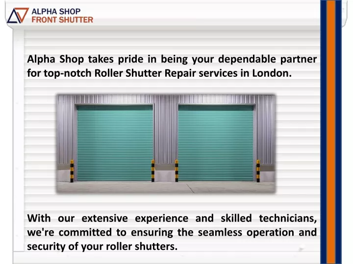 alpha shop takes pride in being your dependable