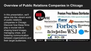 Overview of Public Relations Companies in Chicago